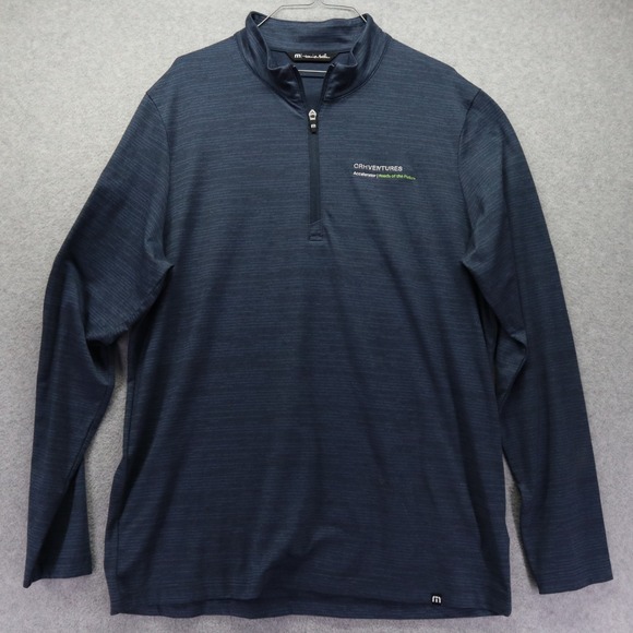 Travis Mathew Other - Travis Mathew 1/4 Zip Pullover Mens Large Active Golf Mock Neck Blue Long Sleeve